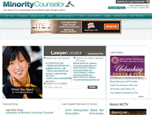 Tablet Screenshot of minoritycounselor.com